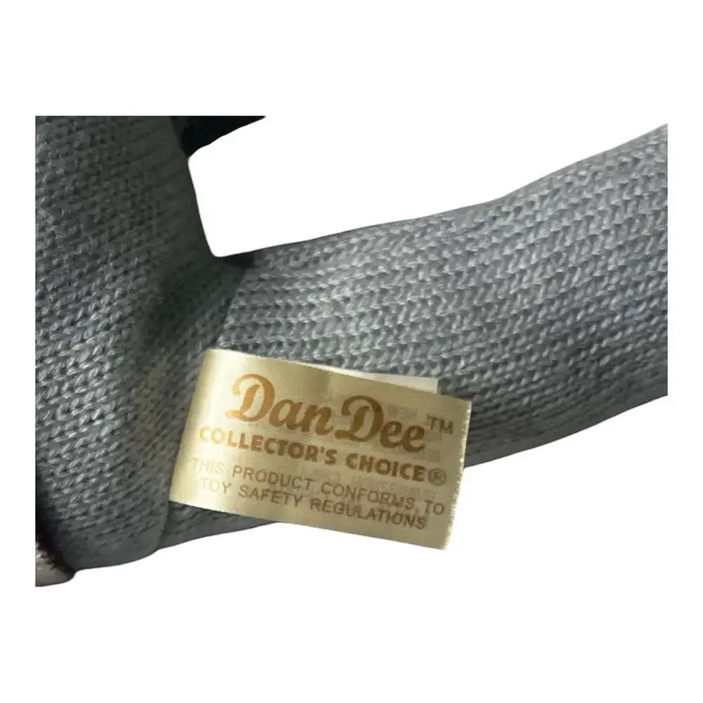 Dan Dee Collector's Choice Gray Knitted Sock Mouse Plush with Striped Shirt